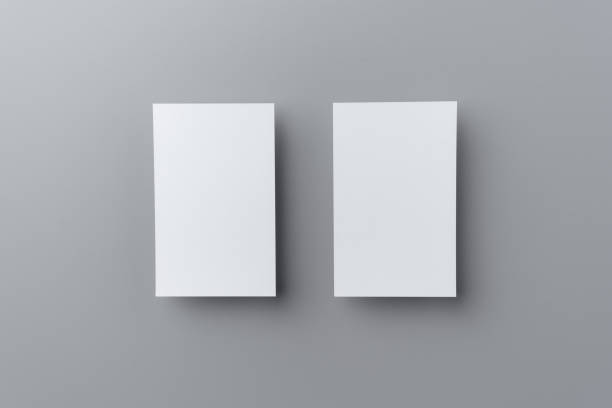 istock two business card isolated on grey background 1398407006