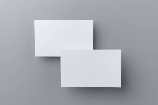 istock two business card isolated on grey background 1398407028