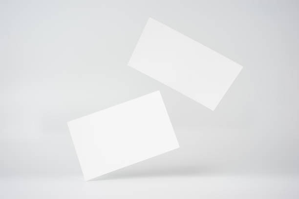 istock two business card isolated on white background 1398407135