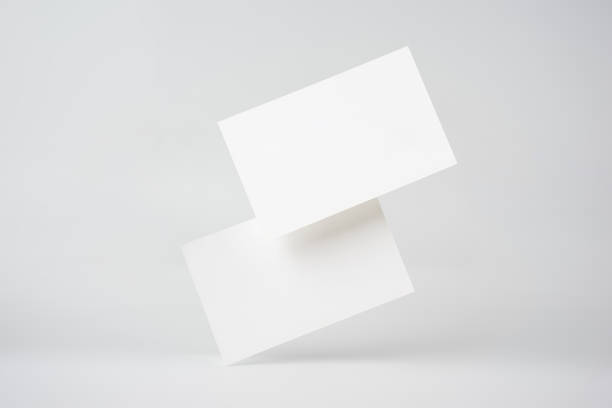 istock two business card isolated on white background 1398407140