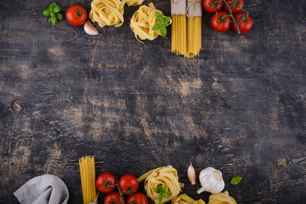 istock Italian pasta spaghetti and tagliatelle 1398413647