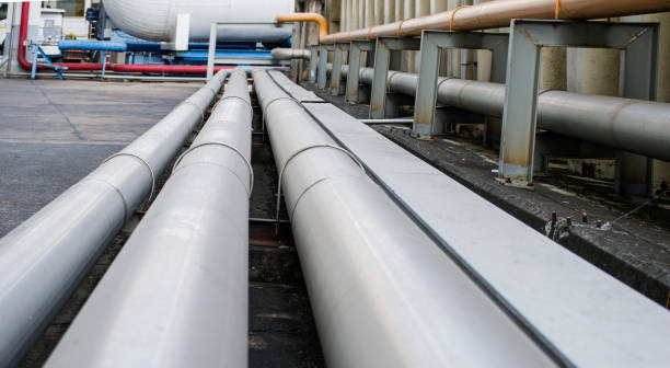 istock Gas pipelines for industrial plants 1398417550