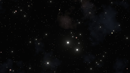 3D illustration of starry sky background