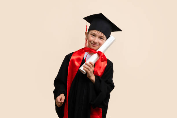 istock Child whizkid graduation certificate 1398429102