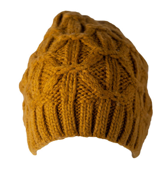 istock women's hat knitted isolated on white background. warm winter accessory 1398429264