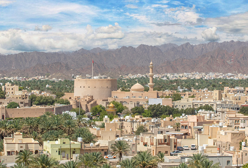 Nizwa, Oman - famous for its fortress and part of an amazing oasis full of palms and bananas, Nizwa is one of the most scenographic villages in Oman
