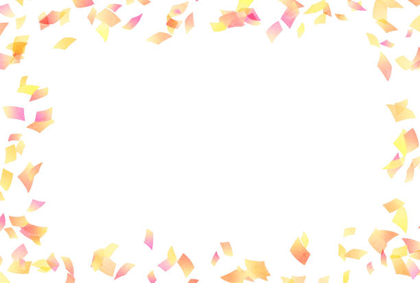 istock Beautiful watercolor confetti background illustration 1398437776