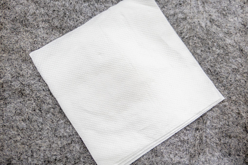 paper towel on felt