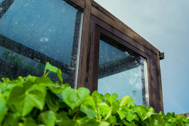 istock Glass roof after rain 1398440550