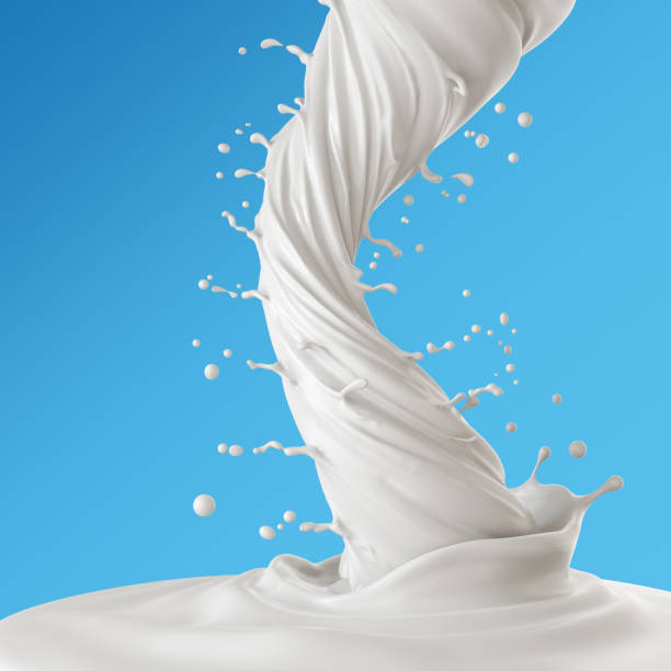 istock Milk tornado or Twister shape Splash 1398444137