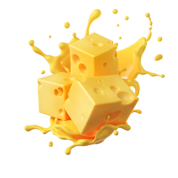 istock Cheese sauce splashing in the air with cheddar cheese 1398445001