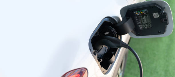 istock Close up of electric car 1398445737