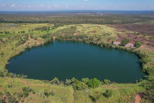 istock Abandoned Rum Jungle mine pit turned into a lake 1398447256