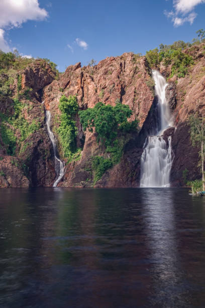 wangi falls in litchfield national park - wangi falls imagens e fotografias de stock