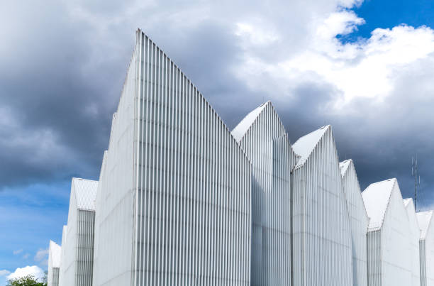 Modern building in Scandinavian style