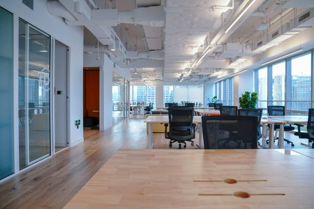 istock Interior of modern office lobby 1398449633
