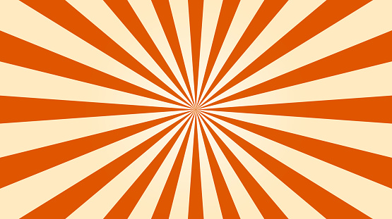 Orange abstract explosion background. Graphic sunlight starburst and beam. Sunbeam and star beam light. Vecto
