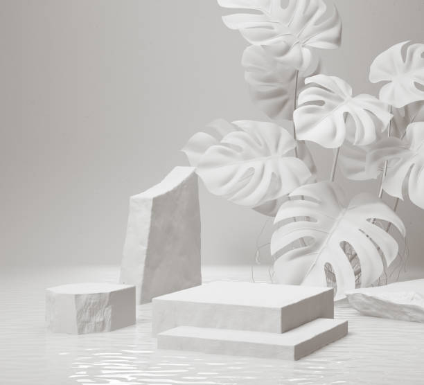 istock Abstract background Scene for cosmetic Product and Package Presentation, Stone Podium Display, 3d rendering. 1398450639