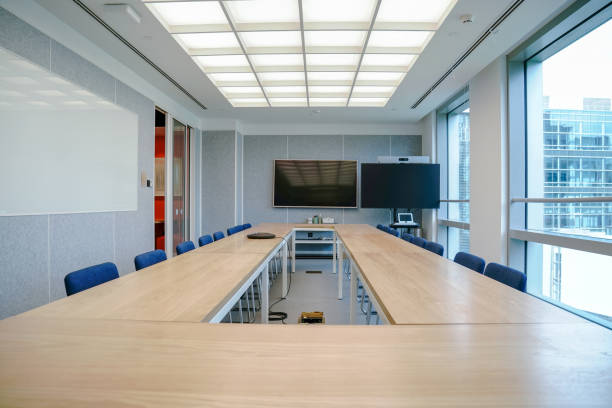 istock Business meeting room or Board room interiors. 1398450978