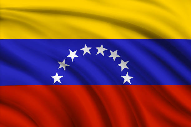 ilustrações de stock, clip art, desenhos animados e ícones de flag of venezuela background - venezuelan flag