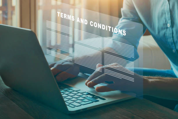 terms and conditions concept stock photo