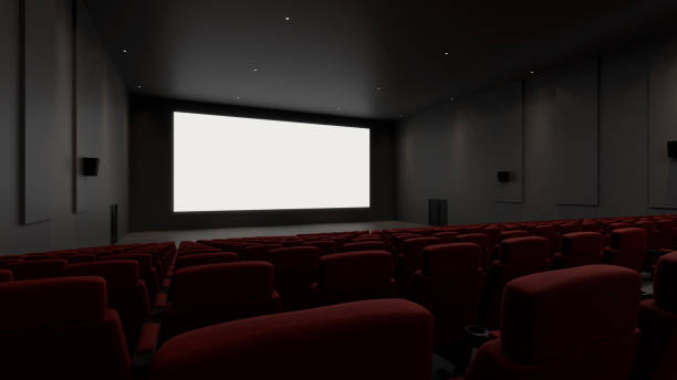 istock movie theater with white screen, 3d rendering 1398474979
