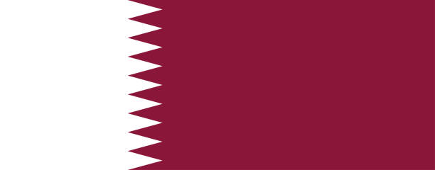 stockillustraties, clipart, cartoons en iconen met national qatar flag, official colors and proportion correctly. national qatar flag. vector illustration. eps10. qatar flag vector icon, simple, flat design for web or mobile app. - qatar football