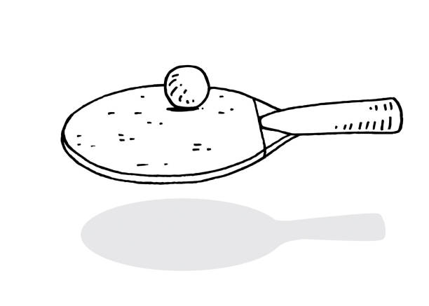 Table Tennis Clipart Black And White