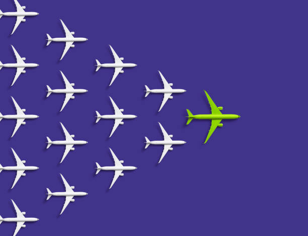istock A swarm of Passenger planes 1398485376