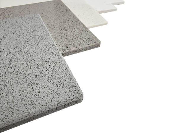 istock set of grainy artificial stone samples isoalted on background with clipping path. displayed of grey and white color tone of quartz stone palette. exhibition of materials for interior decoration. 1398489060
