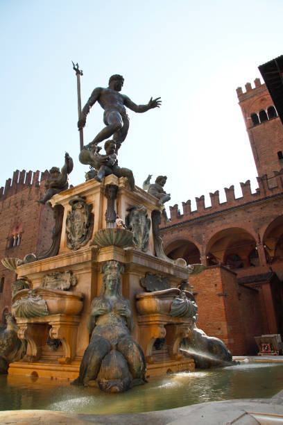 istock Fountain of Neptune. Piazza Maggiore, Bologna. Emilia Romagna, Italy 1398494056