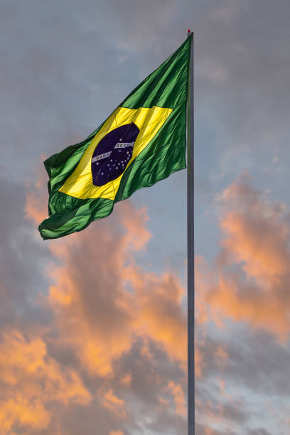 Brazil's flag. stock photo