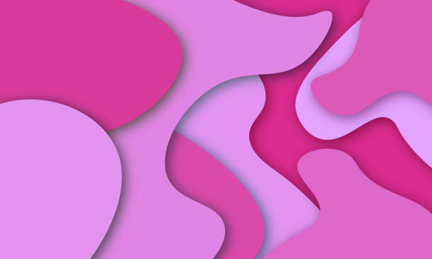 istock 3D abstract background with paper cut shapes, flat layers. Colorful carving art 1398518542