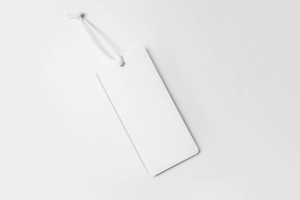 istock white tag on a grey background. Mockup, copy space for text, top view 1398520603