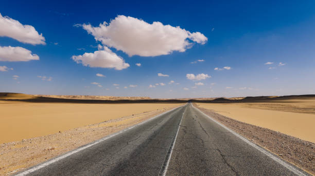 istock Asphalt Road View of the White Desert 1398520616
