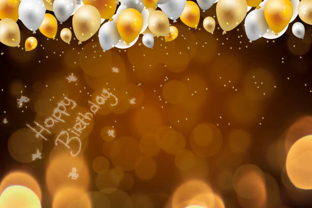 balloon themed birthday greeting card