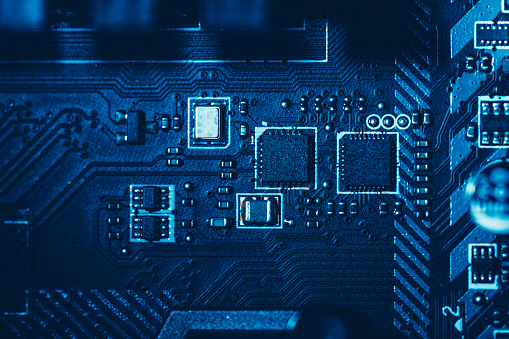 Abstract,close up of Mainboard Electronic background