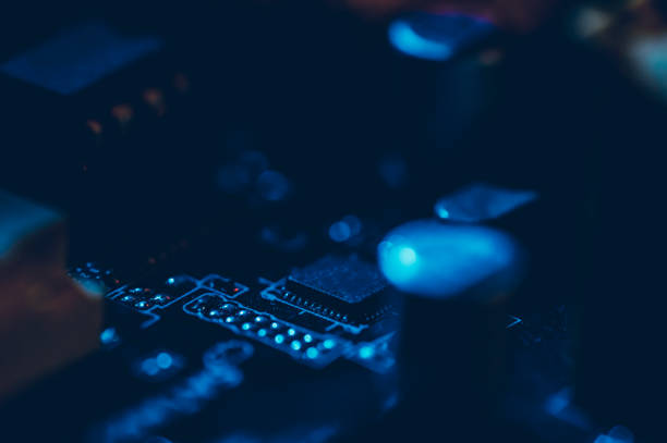 istock Abstract,close up of Mainboard Electronic background 1398548883