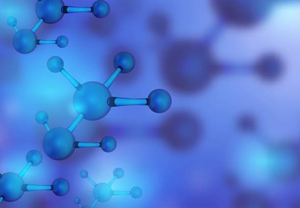 istock Abstract molecules design. Vector illustration. Atoms. Medical background for banner or flyer 1398553931