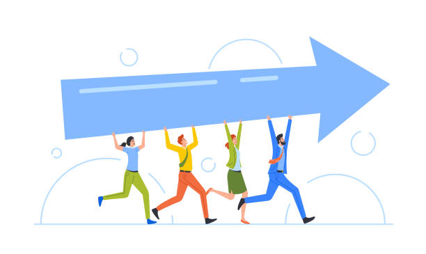 istock Team Success and Improvement Concept, Colleagues Sharing Same Business Goal and Direction, Support and Partnership 1398554374