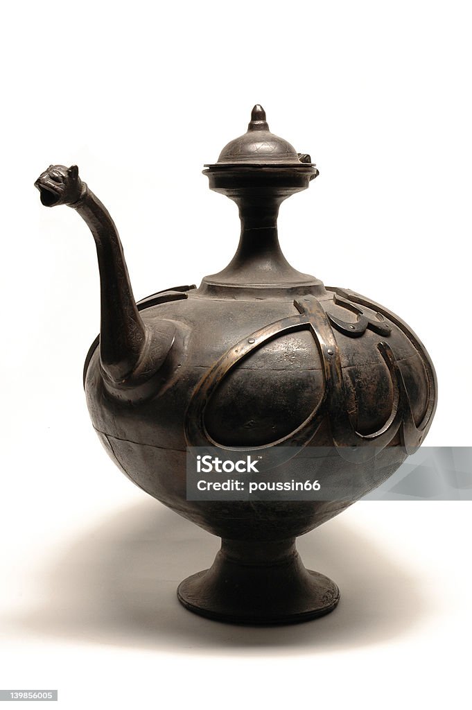 Гигантский Исламской Чайник для заварки из Индии - Стоковые фото Арабеска роялти-фри