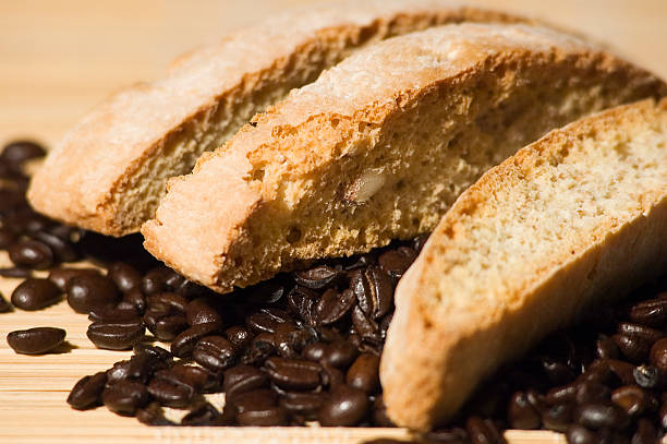 Biscotti et de grains de café - Photo