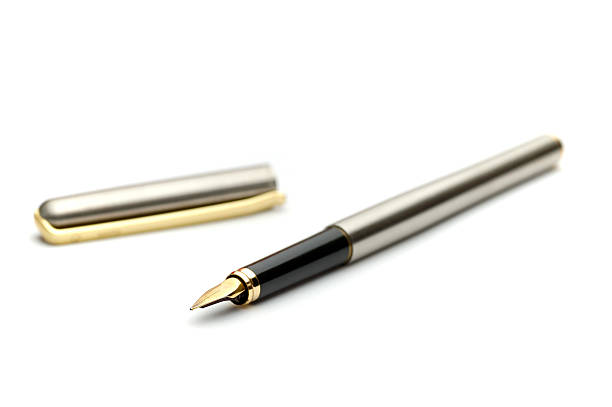 istock Golden Fountain Pen 139856189