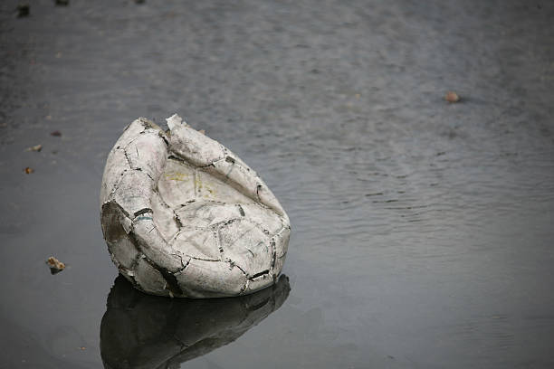 Well used soccer ball