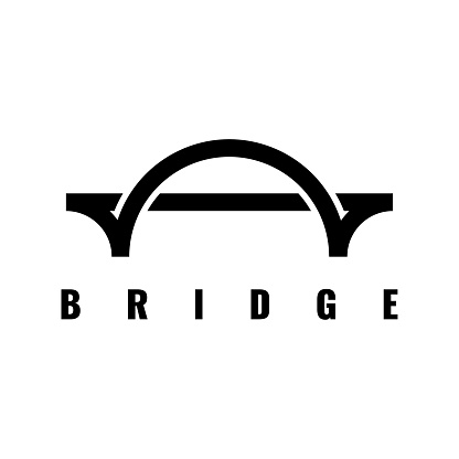 Simple bridge icon design vector template