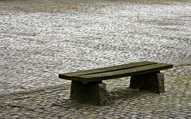 Old bench stock photo