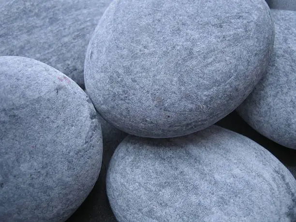 round stones close up
