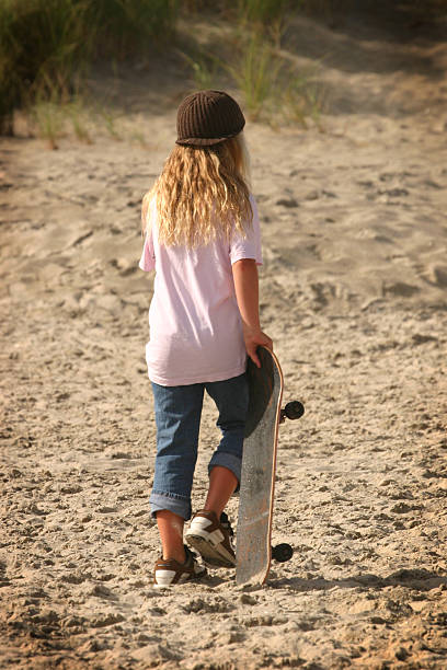 Beach Skater stock photo