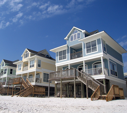 beach homes and cottages on the gulf coast white sand beaches of florida. Check out my other beach related images: