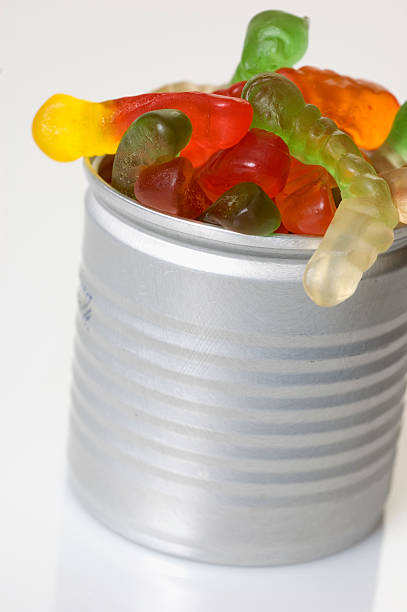 istock Can of gummy worms 139857439